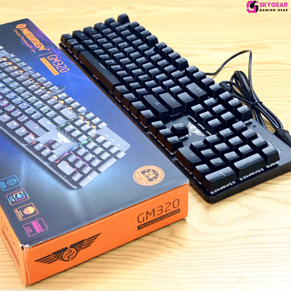 Bàn phím cơ GM320 Multiled (Switch Red/Black/Blue)