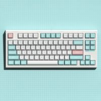 Bàn phím cơ FL-Esports FL750 Marshmallow 3 Mode Gasket Mount Kaih Box Kailh MX Cool Mint switch