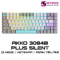 Bàn phím cơ AKKO 3084B Plus Silent(Bluetooth 5.0 / Wireless 2.4Ghz / Hotswap)