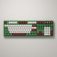 Bàn phím cơ AKKO 3108 v2 DS Matcha Red Bean Akko Pink switch