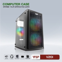 Case VSP V201 (Chuẩn mATX) Nắp Hông Trong Suốt
